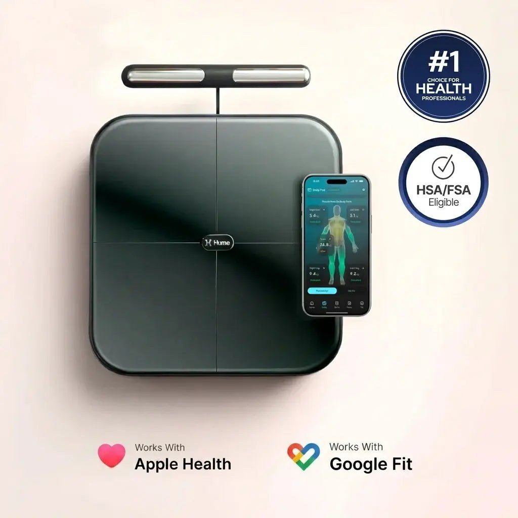 Hume Pod body composition scale — official product photo on white background